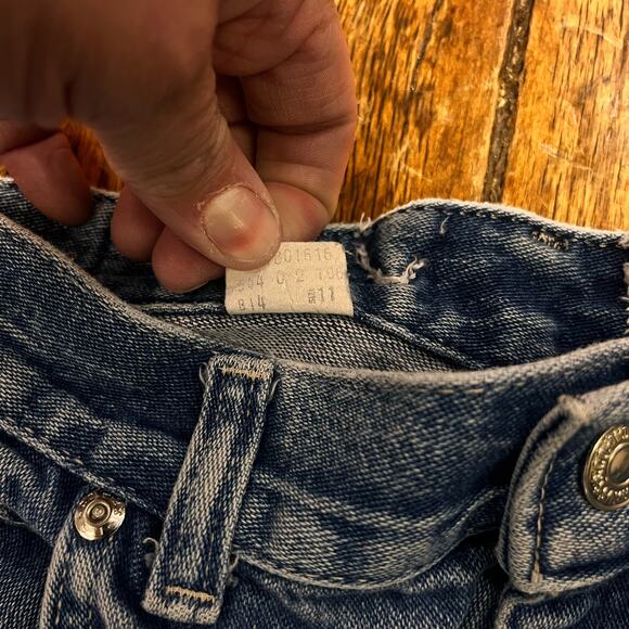 vintage 1970's women's junior's Levis super high rise white tag tapered slim 11 - Picture 5 of 7